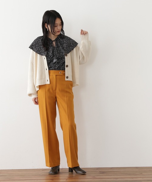 N.（N. Natural Beauty Basic）（エヌエヌナチュラルビューティーベーシック）の「【S Size Line】◆サイドバックルストレートパンツ（その他パンツ・レディース・ブラック/イエロー/グレー・SMALL/MEDIUM）」の7枚目の写真