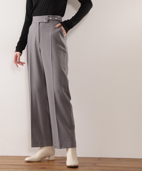 N.（N. Natural Beauty Basic）（エヌエヌナチュラルビューティーベーシック）の「【S Size Line】◆サイドバックルストレートパンツ（その他パンツ・レディース・ブラック/イエロー/グレー・SMALL/MEDIUM）」の12枚目の写真