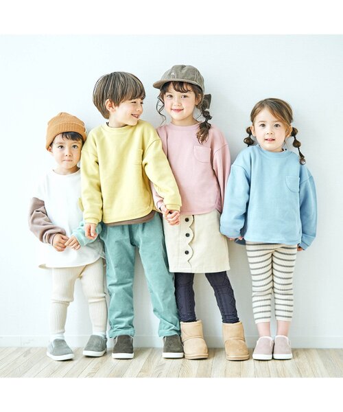apres les cours（アプレレクール）の「ケーブルソックス＆レギンスセパレートセット（レギンス/スパッツ・キッズ・アイボリー/チャコール/ブラウン/ピンク・90/100/110/120/140）」の16枚目の写真