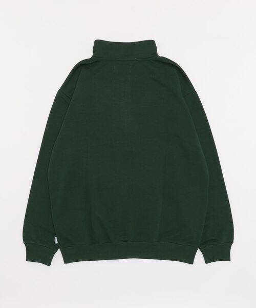 GERRY（ジェリー）の「GERRY/ジェリー ビッグシルエット ワンポイント刺繍 ハーフジップ スウェット トレーナー プルオーバー（スウェット・メンズ・ホワイト/アッシュグレー/ダークグリーン/ホワイト系その他/スミクロ・LL/M/L）」の6枚目の写真