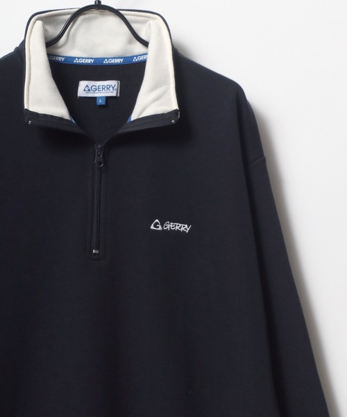 GERRY（ジェリー）の「GERRY/ジェリー ビッグシルエット ワンポイント刺繍 ハーフジップ スウェット トレーナー プルオーバー（スウェット・メンズ・ホワイト/アッシュグレー/ダークグリーン/ホワイト系その他/スミクロ・LL/M/L）」の22枚目の写真