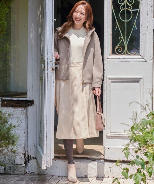 ANY SIS（エニィスィス）の「ウールライクショート アウター（その他アウター・レディース・黄土色系/アイボリー系/ネイビー系・4）」の6枚目の写真