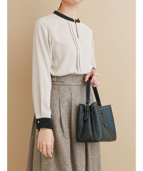 Te chichi（テチチ）の「バイカラーフロントタックブラウス（シャツ/ブラウス・レディース・ベージュ/オフホワイト・ﾌﾘ-）」の12枚目の写真