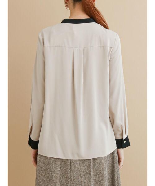 Te chichi（テチチ）の「バイカラーフロントタックブラウス（シャツ/ブラウス・レディース・ベージュ/オフホワイト・ﾌﾘ-）」の14枚目の写真