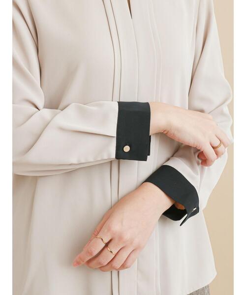 Te chichi（テチチ）の「バイカラーフロントタックブラウス（シャツ/ブラウス・レディース・ベージュ/オフホワイト・ﾌﾘ-）」の17枚目の写真