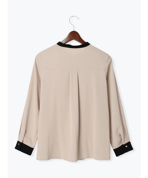 Te chichi（テチチ）の「バイカラーフロントタックブラウス（シャツ/ブラウス・レディース・ベージュ/オフホワイト・ﾌﾘ-）」の4枚目の写真