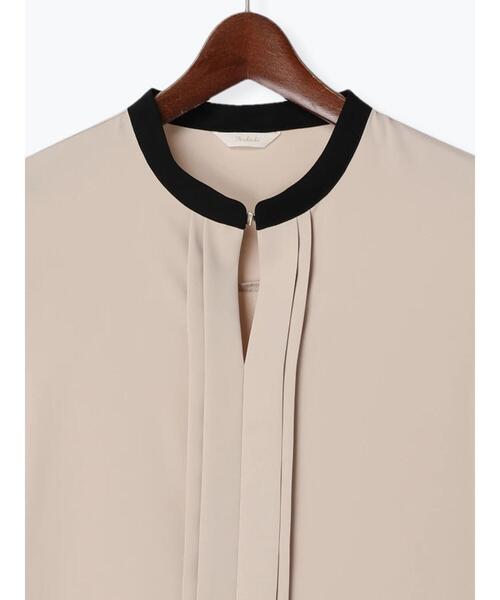 Te chichi（テチチ）の「バイカラーフロントタックブラウス（シャツ/ブラウス・レディース・ベージュ/オフホワイト・ﾌﾘ-）」の5枚目の写真