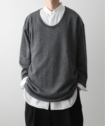 ato | U-NECK WOOL JERSEY(Tシャツ/カットソー)