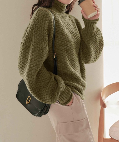 チャンキーニットプルオーバー（ニット/セーター）｜CHAN ME（チャンミ