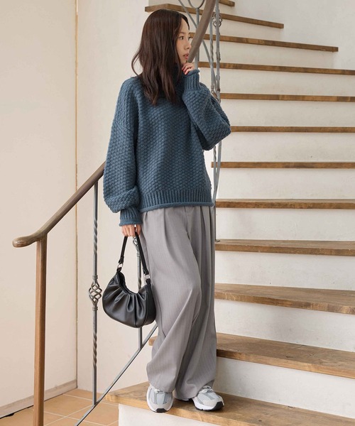 MAATEE & SONS ニット ライトブルー MAATEE & SONS ニット ライトブルー