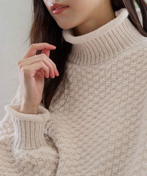 チャンキーニットプルオーバー（ニット/セーター）｜CHAN ME