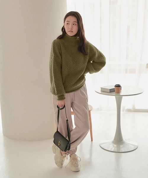 チャンキーニットプルオーバー（ニット/セーター）｜CHAN ME（チャンミ