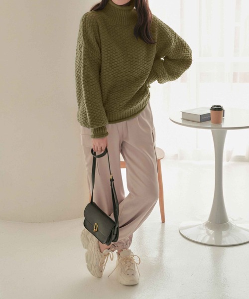 チャンキーニットプルオーバー（ニット/セーター）｜CHAN ME（チャンミ