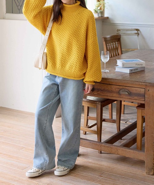 チャンキーニットプルオーバー（ニット/セーター）｜CHAN ME（チャンミ