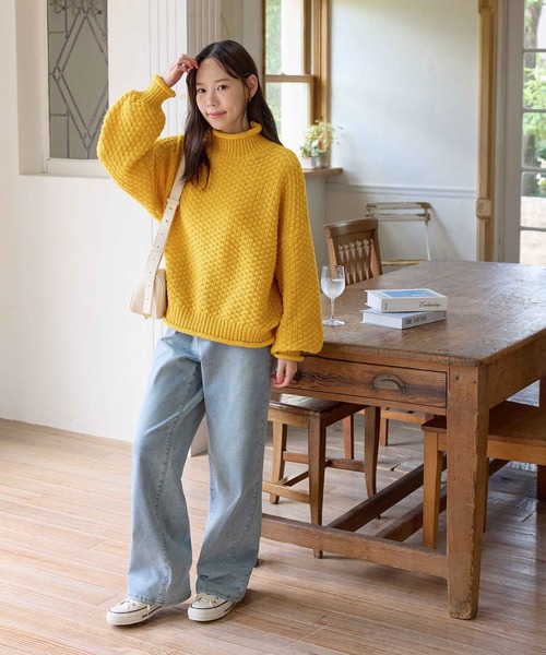 チャンキーニットプルオーバー（ニット/セーター）｜CHAN ME（チャンミ
