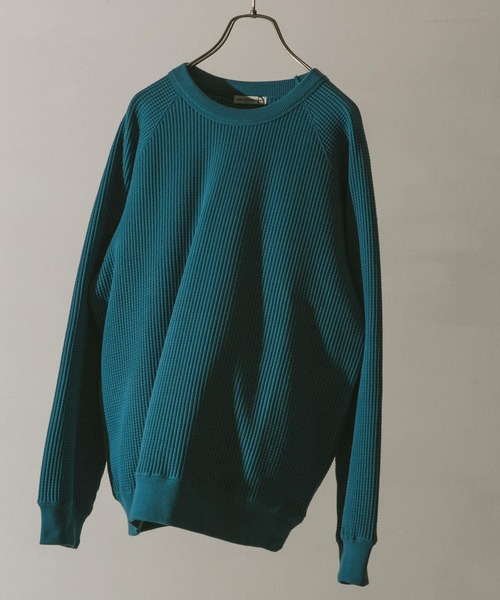 URBAN RESEARCH DOORS（アーバンリサーチドアーズ）の「『UR TECH』ワッフルロングスリーブTシャツ（Tシャツ/カットソー・メンズ・ベージュ系その他/ブルー系その他/グリーン/ネイビー・SMALL/X-LARGE/MEDIUM/LARGE）」の13枚目の写真