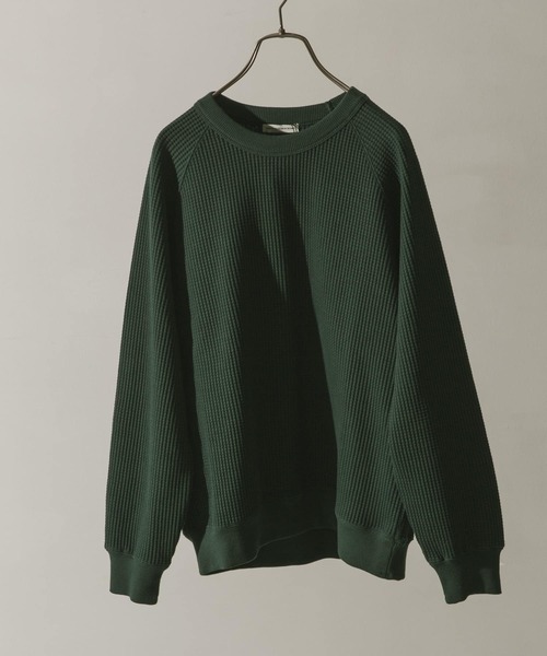 URBAN RESEARCH DOORS（アーバンリサーチドアーズ）の「『UR TECH』ワッフルロングスリーブTシャツ（Tシャツ/カットソー・メンズ・ベージュ系その他/ブルー系その他/グリーン/ネイビー・SMALL/X-LARGE/MEDIUM/LARGE）」の14枚目の写真