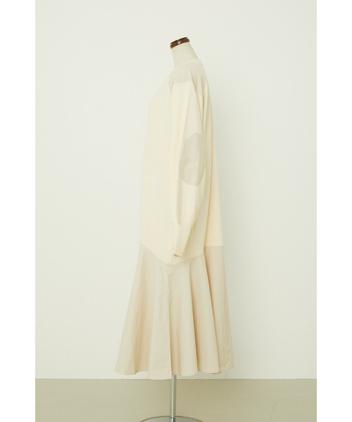 HeRIN.CYE（ヘリンドットサイ）の「Elbow patch knit OP（ワンピース