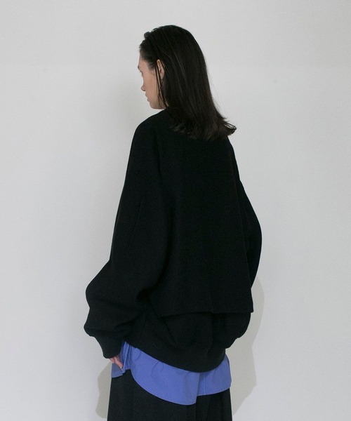 VOAAOV(ヴォアーブ)の「【VOAAOV】BISHU RECYCLE RIDGE WOOL Blouson(ブルゾン・メンズ・ブラック/ベージュ・1)」の10枚目の写真