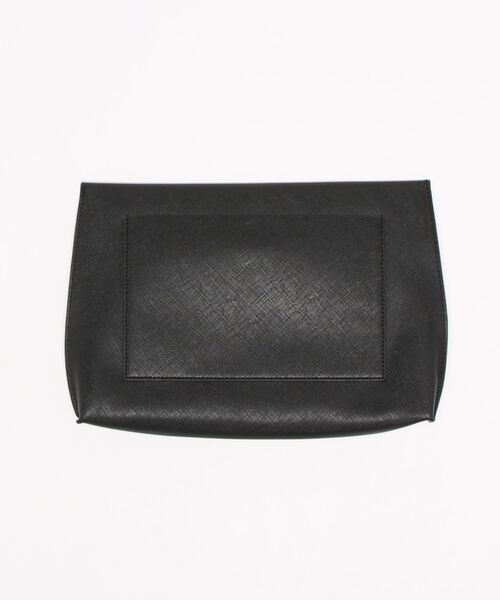 UNION STATION（ユニオンステーション）の「サフィアーノレザークラッチバッグ（クラッチバッグ・メンズ・チャコールグレー/ブラック・FREE）」の9枚目の写真