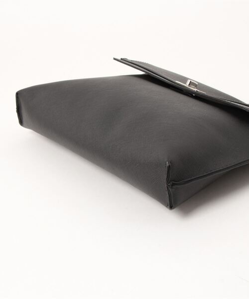 UNION STATION（ユニオンステーション）の「サフィアーノレザークラッチバッグ（クラッチバッグ・メンズ・チャコールグレー/ブラック・FREE）」の10枚目の写真