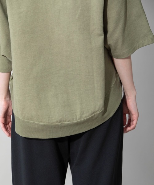 Munich（ミューニック）の「空紡糸ミニ裏毛ドルマンスリーブプルオーバー（スウェット・レディース・ライトカーキ/グレイッシュベージュ/アイボリー/ブラック・FREE）」の15枚目の写真