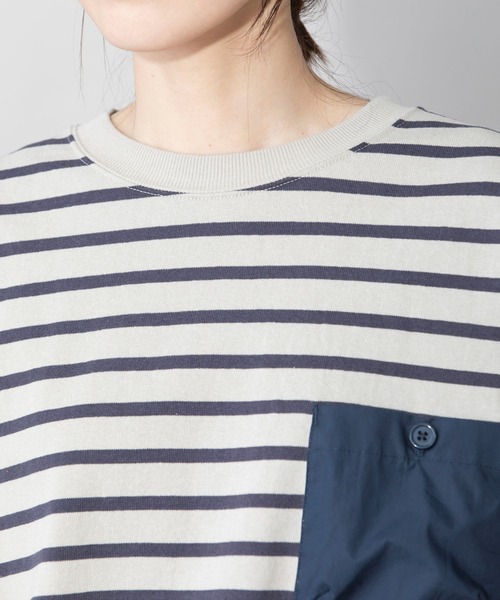 Munich（ミューニック）の「空紡糸ミニ裏毛ドルマンスリーブプルオーバー（スウェット・レディース・ライトカーキ/グレイッシュベージュ/アイボリー/ブラック・FREE）」の22枚目の写真