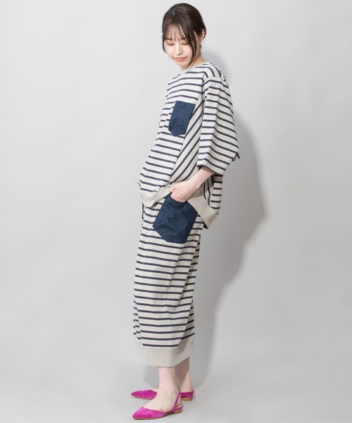 Munich（ミューニック）の「空紡糸ミニ裏毛ドルマンスリーブプルオーバー（スウェット・レディース・ライトカーキ/グレイッシュベージュ/アイボリー/ブラック・FREE）」の17枚目の写真