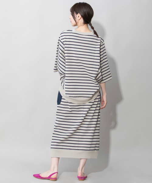 Munich（ミューニック）の「空紡糸ミニ裏毛ドルマンスリーブプルオーバー（スウェット・レディース・ライトカーキ/グレイッシュベージュ/アイボリー/ブラック・FREE）」の18枚目の写真