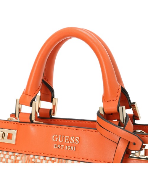 Guess（ゲス）の「KATEY Mini Satchel（ハンドバッグ・レディース・ブラック/オレンジ・ONE SIZE）」の11枚目の写真