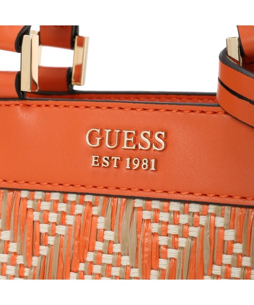 Guess（ゲス）の「KATEY Mini Satchel（ハンドバッグ・レディース・ブラック/オレンジ・ONE SIZE）」の9枚目の写真
