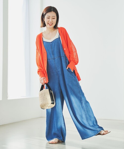 coen(コーエン)の「サラコVネックシアーニットカーディガン(カーディガン/ボレロ・レディース・ライトグレー/ベージュ/オレンジ/ケリー/ロイヤルブルー/ブラック・FREE)」の19枚目の写真