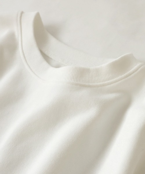 antiqua（アンティカ）の「綿混サカリバ生地ベーシックロンT（Tシャツ/カットソー・レディース・ホワイト/ブラック/ダークグレー・FREE）」の19枚目の写真