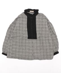 Samansa Mos2 | 配色切替フリルブラウス(シャツ/ブラウス)