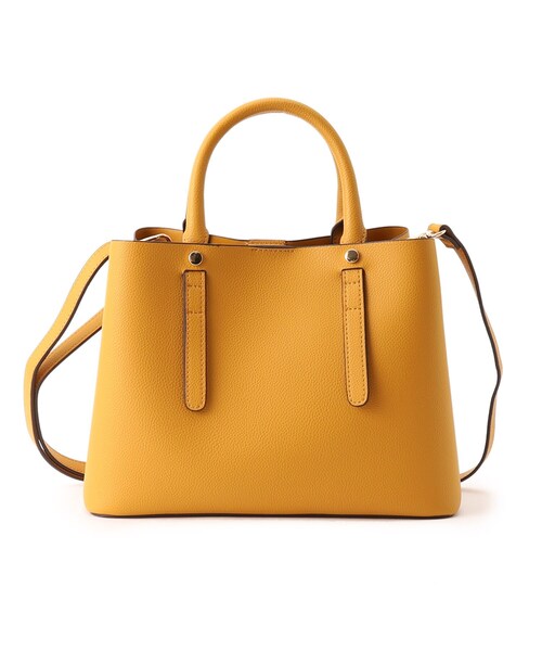 SHOO・LA・RUE（シューラルー）の「◆【2WAY】仕切りトートバッグ（トートバッグ・レディース・ブラック/グレー/ベージュ系4/イエロー・00）」の4枚目の写真