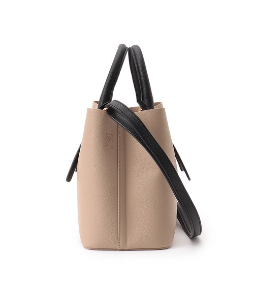 SHOO・LA・RUE（シューラルー）の「◆【2WAY】仕切りトートバッグ（トートバッグ・レディース・ブラック/グレー/ベージュ系4/イエロー・00）」の7枚目の写真