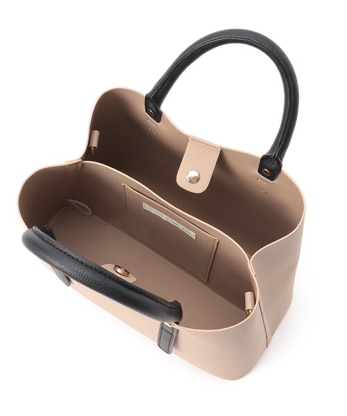 SHOO・LA・RUE（シューラルー）の「◆【2WAY】仕切りトートバッグ（トートバッグ・レディース・ブラック/グレー/ベージュ系4/イエロー・00）」の10枚目の写真