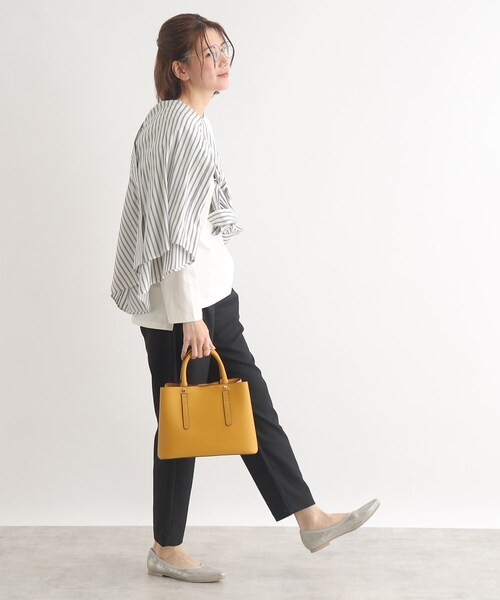 SHOO・LA・RUE（シューラルー）の「◆【2WAY】仕切りトートバッグ（トートバッグ・レディース・ブラック/グレー/ベージュ系4/イエロー・00）」の16枚目の写真