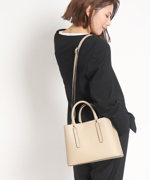 SHOO・LA・RUE（シューラルー）の「◆【2WAY】仕切りトートバッグ（トートバッグ・レディース・ブラック/グレー/ベージュ系4/イエロー・00）」の18枚目の写真