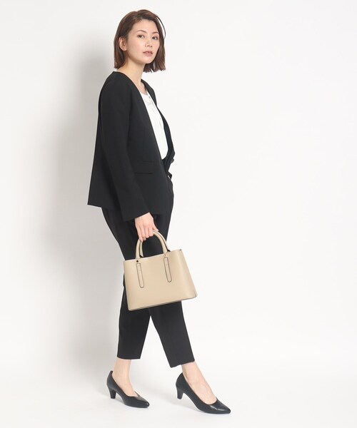 SHOO・LA・RUE（シューラルー）の「◆【2WAY】仕切りトートバッグ（トートバッグ・レディース・ブラック/グレー/ベージュ系4/イエロー・00）」の19枚目の写真