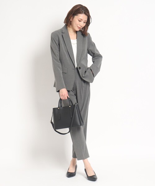 SHOO・LA・RUE（シューラルー）の「◆【2WAY】仕切りトートバッグ（トートバッグ・レディース・ブラック/グレー/ベージュ系4/イエロー・00）」の21枚目の写真