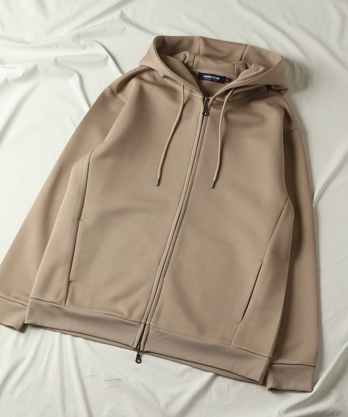 UNION STATION（ユニオンステーション）の「鹿の子ダンボールジップパーカー（パーカー・メンズ・ホワイト/ベージュ/ブルー・LL/L/M）」の2枚目の写真