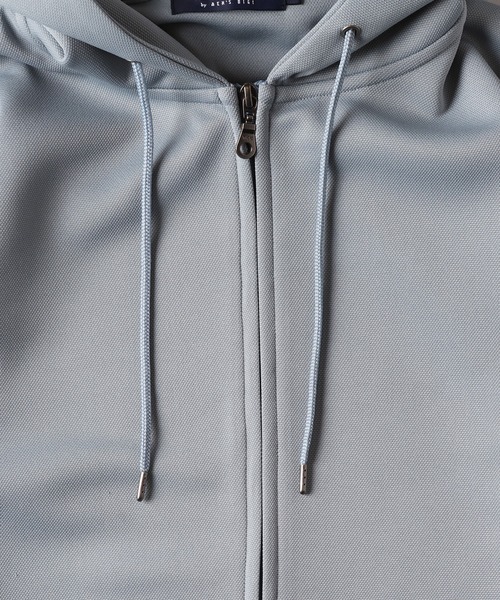 UNION STATION（ユニオンステーション）の「鹿の子ダンボールジップパーカー（パーカー・メンズ・ホワイト/ベージュ/ブルー・LL/L/M）」の6枚目の写真