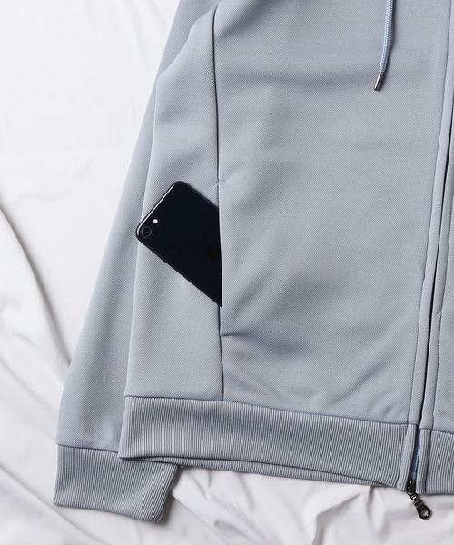 UNION STATION（ユニオンステーション）の「鹿の子ダンボールジップパーカー（パーカー・メンズ・ホワイト/ベージュ/ブルー・LL/L/M）」の7枚目の写真