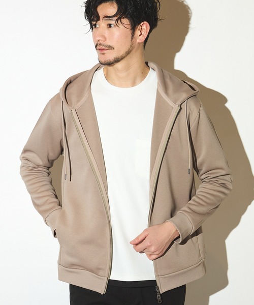 UNION STATION（ユニオンステーション）の「鹿の子ダンボールジップパーカー（パーカー・メンズ・ホワイト/ベージュ/ブルー・LL/L/M）」の18枚目の写真