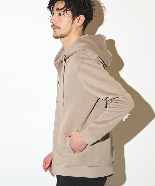 UNION STATION（ユニオンステーション）の「鹿の子ダンボールジップパーカー（パーカー・メンズ・ホワイト/ベージュ/ブルー・LL/L/M）」の17枚目の写真