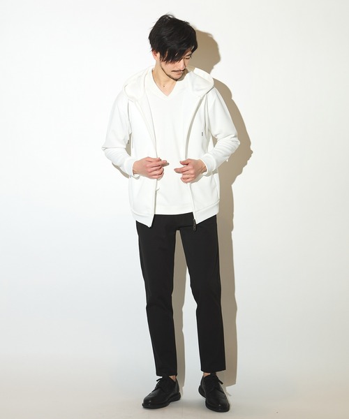 UNION STATION（ユニオンステーション）の「鹿の子ダンボールジップパーカー（パーカー・メンズ・ホワイト/ベージュ/ブルー・LL/L/M）」の15枚目の写真