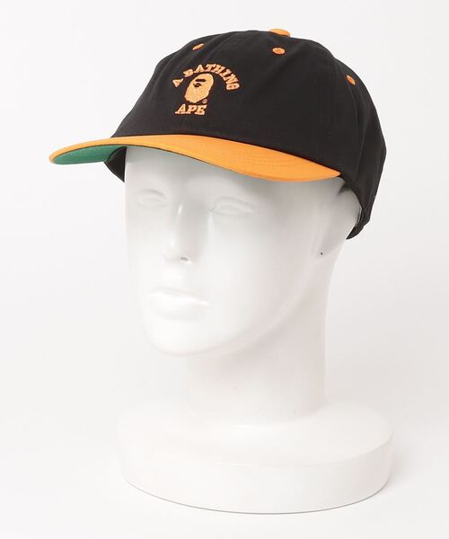 A BATHING APE（アベイシングエイプ）の「COLLEGE PANEL CAP M（キャップ・メンズ・ベージュ/ネイビー/レッド/グレー/ブラック・FREE）」の15枚目の写真