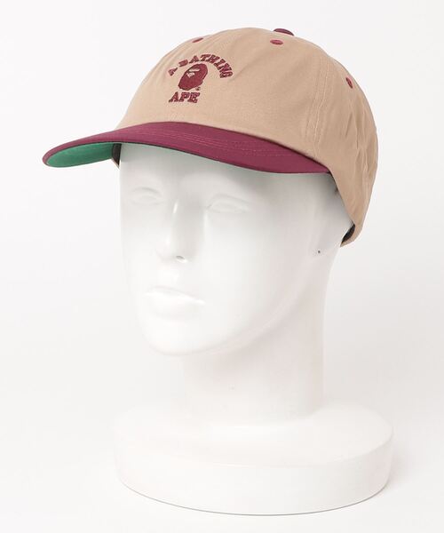 A BATHING APE（アベイシングエイプ）の「COLLEGE PANEL CAP M（キャップ・メンズ・ベージュ/ネイビー/レッド/グレー/ブラック・FREE）」の13枚目の写真