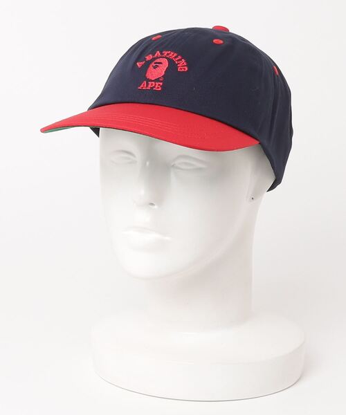 A BATHING APE（アベイシングエイプ）の「COLLEGE PANEL CAP M（キャップ・メンズ・ベージュ/ネイビー/レッド/グレー/ブラック・FREE）」の12枚目の写真